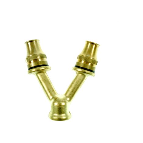 Getto polverizzatore biforco in ottone 65 mm - 70 gr - lancia pompa irrorazione