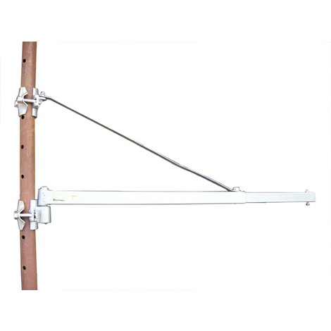 Braccio telescopico per paranco elettrico staffa a bandiera montacarichi 250 kg