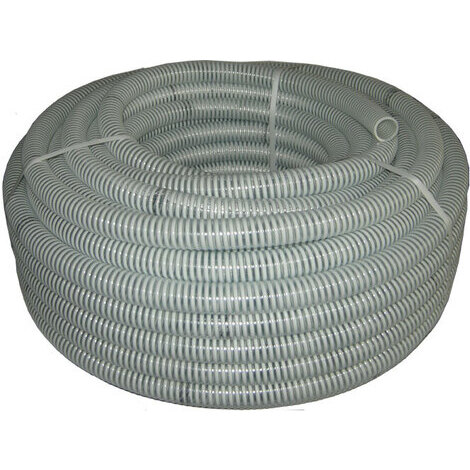 30 mm x 50 mt - tubo spiralato pvc per travaso aspirazione acqua liquidi gasolio
