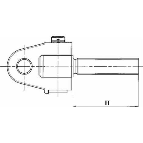 Attacco snodato diametro 28 M36x3 Adattabile FIAT