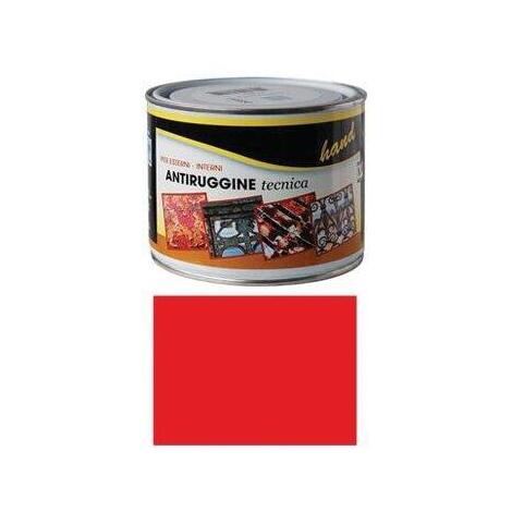 Antiruggine  a  solvente  hand - Rosso  ml  500