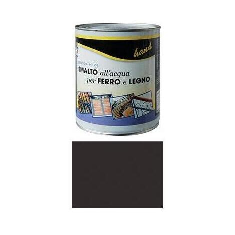 Smalto  acqua  hand - Nero  grafite  opaco  ral  9011  ml  750
