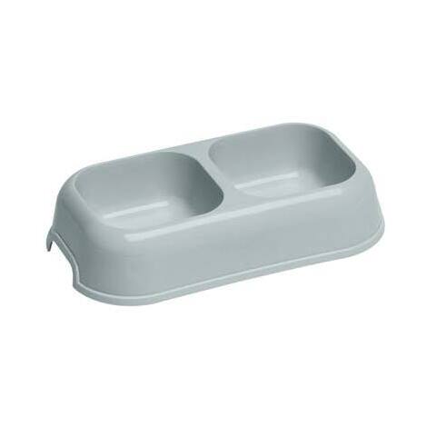 Ciotola  doppia  x  cani  e  gatti  party  ferplast - Lt  0,7  cm  26,5x15  h.cm  5,6