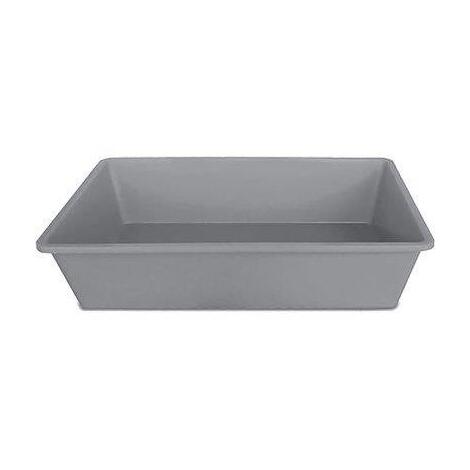 Toilette x gatti aperta stefanplast - Pp grigio cm 50x35 h.cm 12