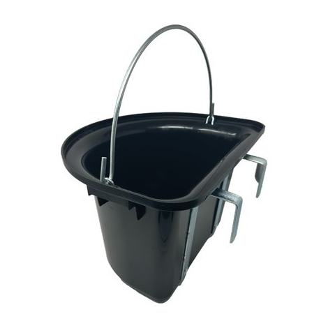 Mangiatoia cavalli staccionata pesante - Plastica/metallo cm 39x36 h.cm 26