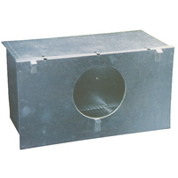 Nido  esterno  x  gabbia  conigli  omz - Acciaio  zinc  cm  45x24  h.cm  25