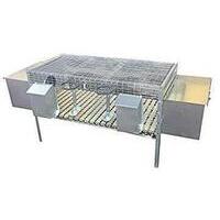 Gabbia x conigli 2 fattrici - Acciaio zincato cm 100x50 h.cm 60