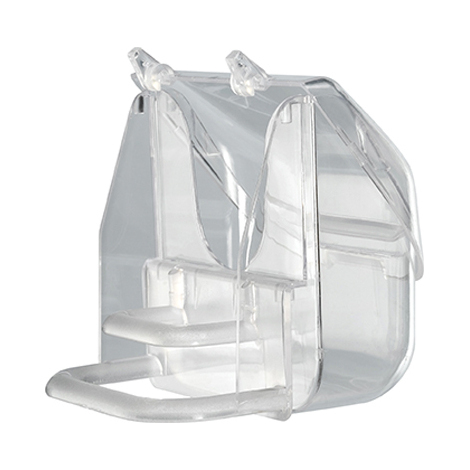 Mangiatoia  +  posatoio  x  gabbia  uccelli  ferplast - Cm  9x9  h.cm  9