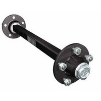 Assale senza freno tipo 5 fori, con la sezione quadrata Q=40,Cuscinetti 30205-30207. Interasse fori+battuta disco 140-94. Portata massima 1500kg e Velocità massima 40 Km/h.