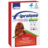 Antiparassitario fipralone duo cane formevet - Kg 40/60 cf=pipette 4