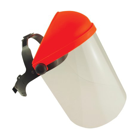 Visiera policarbonato fast pro - H.cm 30 + reggicapo + coprifronte