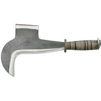 Roncola  pennata  toscana  +  gancio  118  rinaldi - Acciaio  forgiato/cuoio  cm  23