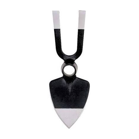 Zappa  cuore  bidente  occhio  tondo  229  orsatti - Acciaio  forgiato  gr  550  mm  75x300  sm.mm  32