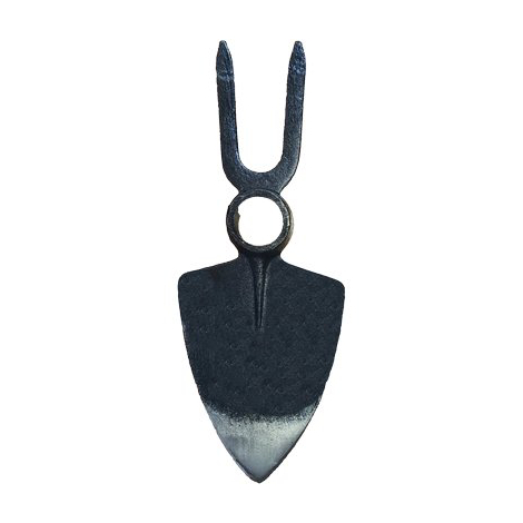 Zappa cuore bidente occhio tondo stars - Acciaio forgiato gr 520 mm 100x275 sm.mm 31