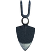 Zappa cuore bidente occhio tondo stars - Acciaio forgiato gr 520 mm 100x275 sm.mm 31