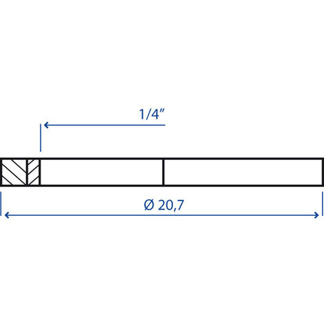 Guarnizione bonded 1/4 diametro esterno 13,7 mm spessore 20,7 mm