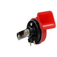 Tromba avvisatore acustico rosso per trattore 12V 2 PZ