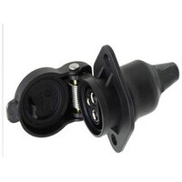 Presa 3 poli con 2 fori di fissaggio 12-24V