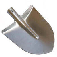 Badile a punta in alluminio stampato 28x27 cm 400 gr