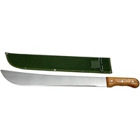Machete con manico in legno e fodero in tela rinforzata 45 cm