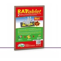 Trappola tavolette adesive con colla pronte all'uso RATTABLET per la cattura di topi e ratti 2 pz 19x28 cm