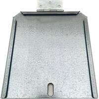 Portatarga con cerniera in acciaio ZINCATO 165x165 mm