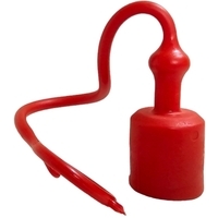 Tappo di protezione parapolvere rosso per innesto rapido a valvola da 1/2 maschio made in Italy