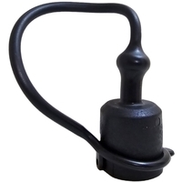 Tappo di protezione parapolvere nero per innesto rapido a valvola da 1/2 maschio made in Italy