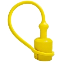 Tappo di protezione parapolvere giallo per innesto rapido a valvola da 1/2 maschio made in Italy