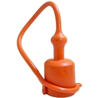 Tappo di protezione parapolvere arancione per innesto rapido a valvola da 1/2 maschio made in Italy
