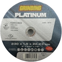 Disco  abrasivo  taglio  ferro  platinum  grinding - Mm  230x22,2  h.mm  1,9  piano