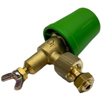 Getto a farfalla Turbo 1.2 - completo di giunto sferico verde G1/4M