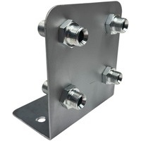 SUPPORTO PIASTRA DI FISSAGGIO CON 4 PASSAPARETE 1/2''