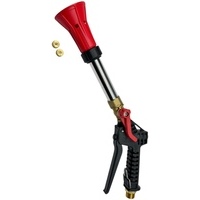 Lancia pistola turbo per pompa irrorazione e diserbo senza raccordo  con due ugelli diametro 1,5 - 2,5 mm