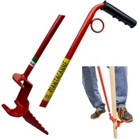 Piantacanne diametro fino a 40 mm rosso utensile salva schiena per piantare canne, paletti, tondini e reggipiante per orto e giardino