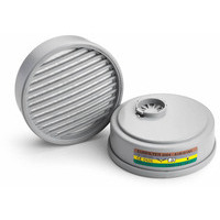 Coppia di filtri con connessione rapida a baionetta A1-B1-E1-K1 per maschera 7100