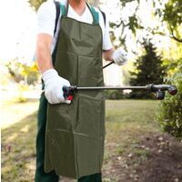 Grembiule da lavoro e giardinaggio impermeabile antistrappo verde scuro 110x74 mm