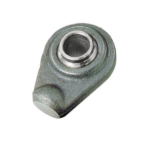 Supporto a saldare rotula sferica per terzi punti diametro rotula 20 mm altezza rotula 44 mm
