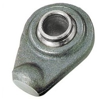 Supporto a saldare rotula sferica per terzi punti diametro rotula 20 mm altezza rotula 44 mm