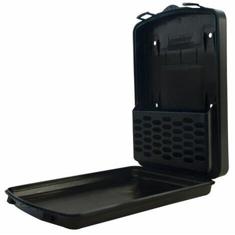 Portadocumenti rettangolare per camion e trattori in plastica 330x65x384 mm