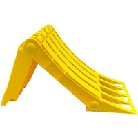 Calzatoia richiudibile cuneo fermaruota pieghevole 472x199x230 mm raggio 560 mm