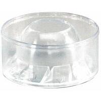 Parte di ricambio trasparente per prefiltro a ciclone diametro esterno 136 mm interno 58 mm altezza 63 mm