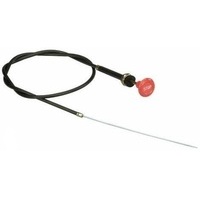Tirante stop motore con pomello rosso e scritta stop completo di guaina 1000 mm lunghezza cavo 1200 mm