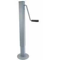 Servotimone piede d'appoggio con manovella laterale sezione tubo 60x60 altezza 565 mm carico 800 kg
