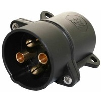 Spina 4 poli 6-24 V con terminali serrafilo per cavo 5.0-9.0 mm