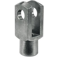 Forcella per tiranti con foro filettato diametro foro 6 mm filetto M6 lunghezza 43 mm