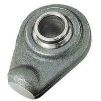 Supporto rotula sferica per terzi punti e martinetti Diametro interno 19 mm altezza rotula 44 base spianata