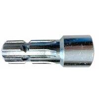 Riduzione per presa di forza con foro cilindrico lunghezza 120 mm diametro interno 20 mm senza cava profilo esterno 1