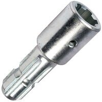 Riduzione per presa di forza lunghezza 140 mm profilo interno 26x30x6 Z6