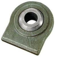 Supporto con fianchi inclinati completo di rotula sferica di diametro 34 mm per bracci inferiori